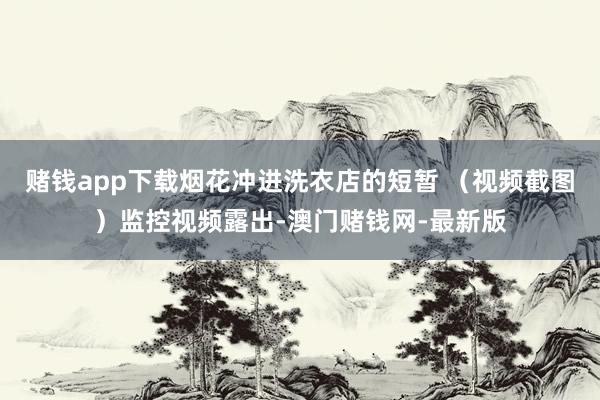 赌钱app下载烟花冲进洗衣店的短暂 （视频截图）监控视频露出-澳门赌钱网-最新版
