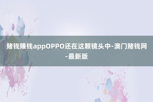 赌钱赚钱appOPPO还在这颗镜头中-澳门赌钱网-最新版